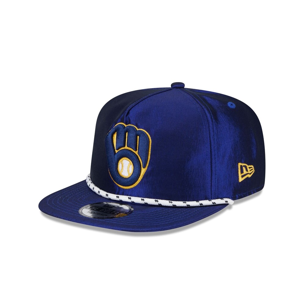New Era Milwaukee Brewers Team Rope Golfer Hat - One Size